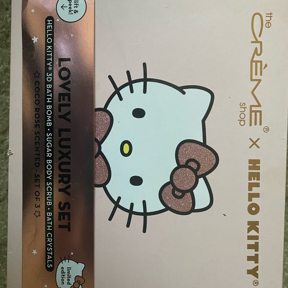 The crème shop x Hello Kitty  Coco Rose Lovely Luxury Set BNIB w/o bath bomb.